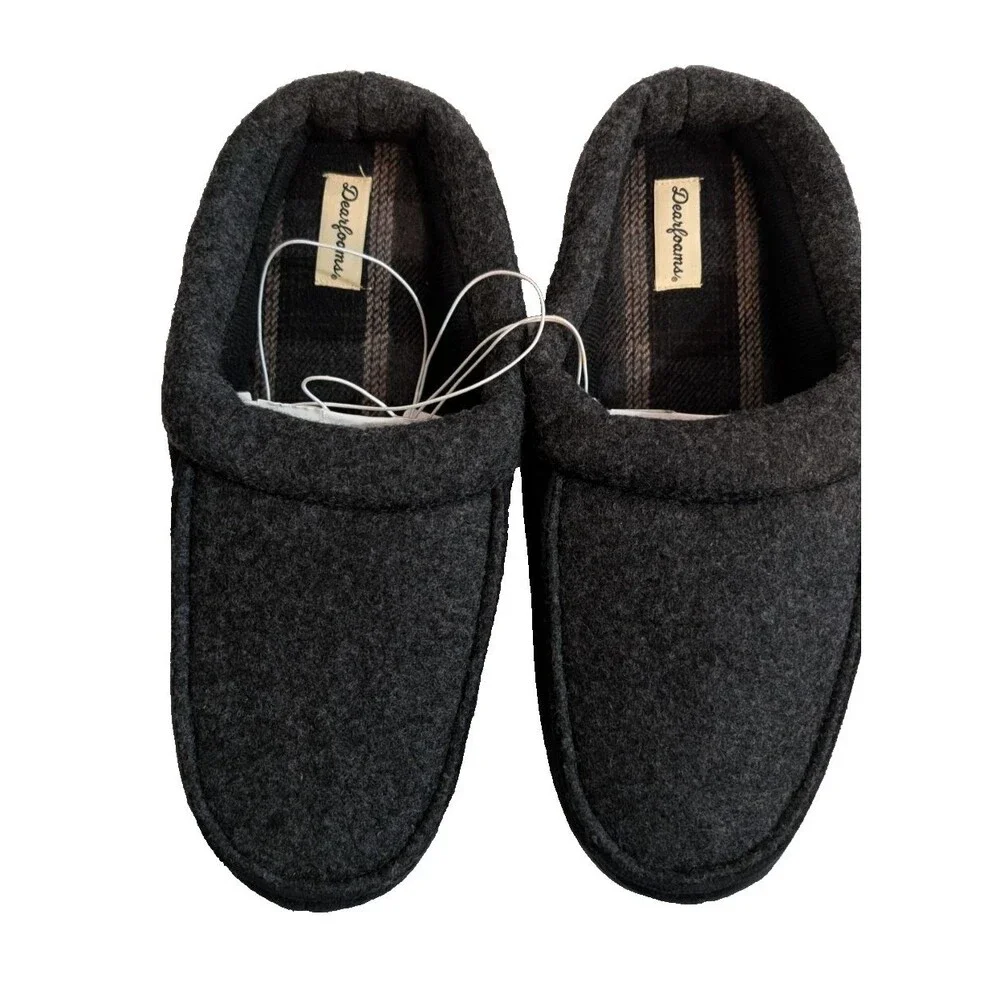 Dearfoam Men's Slipper Size XL (13-14) - Dustin Clog Brown or Canyon Black